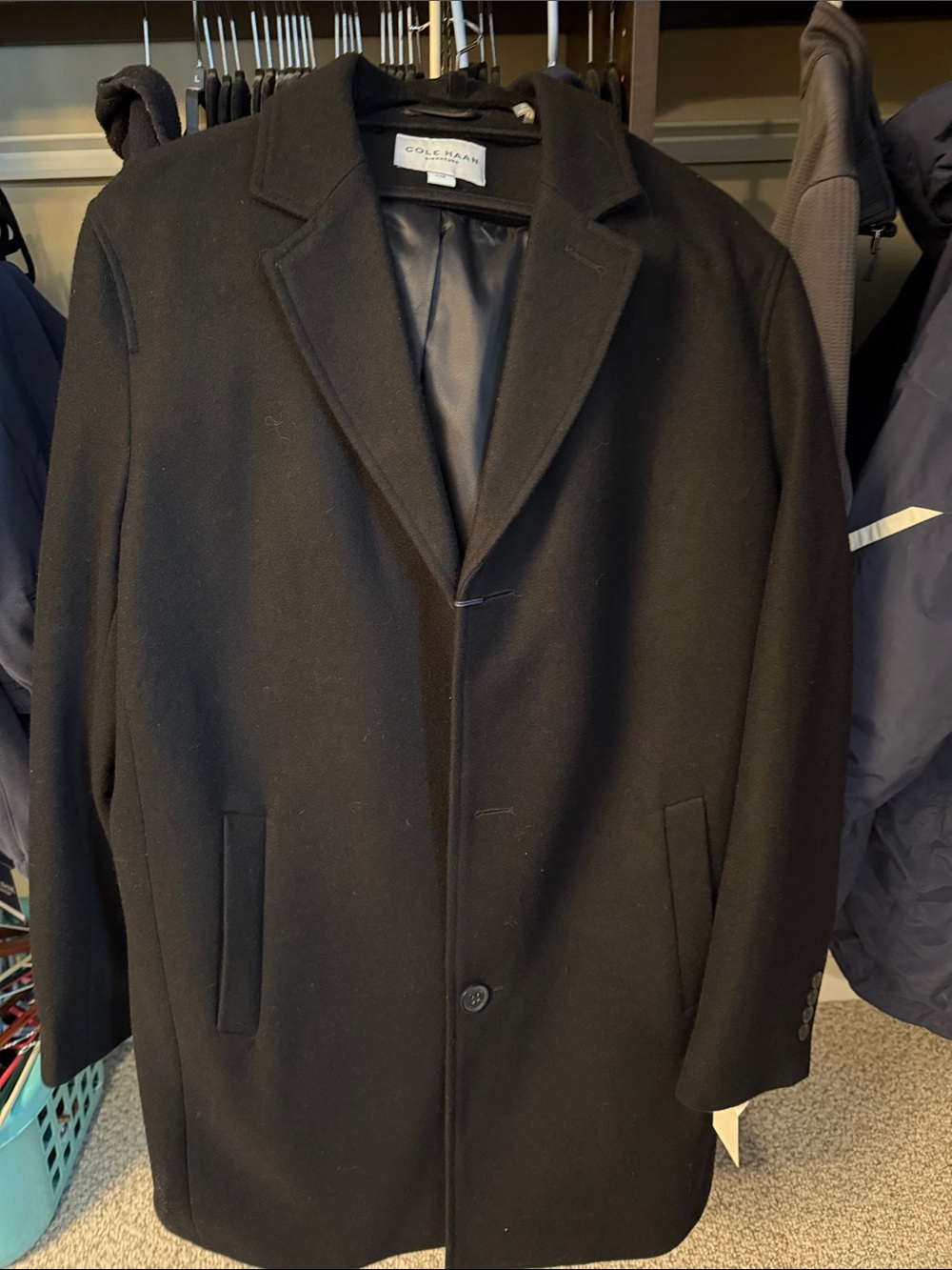 Cole Haan Black Pea Coat